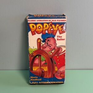 1990 Popeye The Sailor Meets Sindbad & Alibaba & 40 Thieves VHS Tape Movie